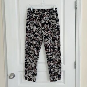 Cartonnier Nassella Floral Cropped Pants Sz 4 Anthropologie